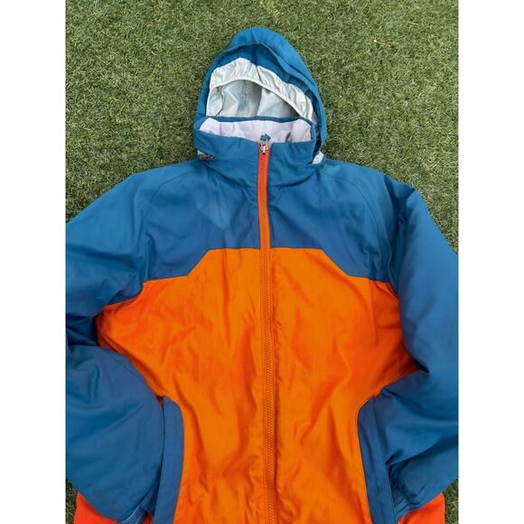 L.L. Bean Other - L.L.Bean Kids Thinsulate Winter Jacket M 10-12 – Orange/Teal Colorblock